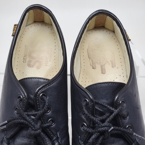 SAS Moc Toe Women's Size 9 Handsewn Black Leather Comfort Lace Up Walking Shoes - Picture 8 of 14